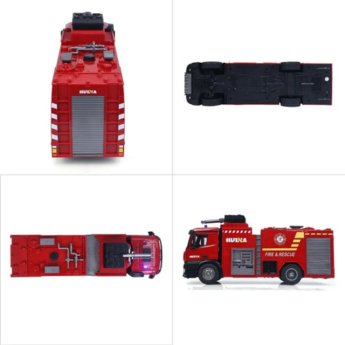 HuiNa 1/14 Scale 22CH RC Fire Truck with Working Water Spray Hose, Sound & Lights (CY1562 RTR)