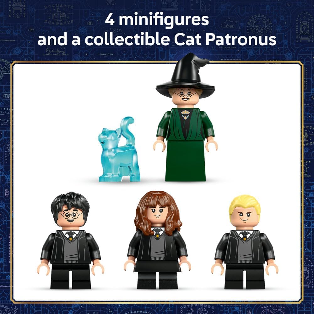 LEGO Harry Potter 76460 Hogwarts Castle: Sorting Hat Ceremony – 25th Anniversary Set with 4 Minifigures & Patronus