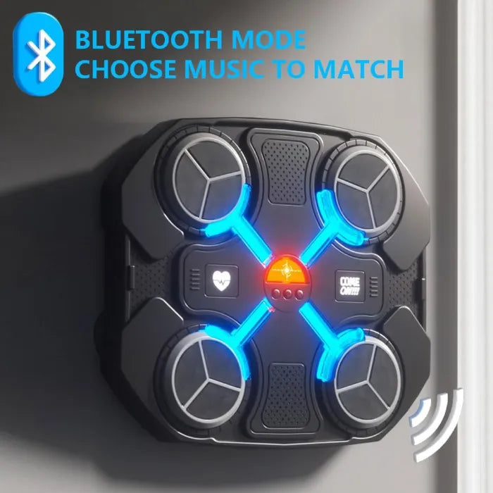 MYTOYS Kids Music Boxing Machine - Electronic Wall-Mounted Boxing Target with Bluetooth & Gloves (Ages 3+)