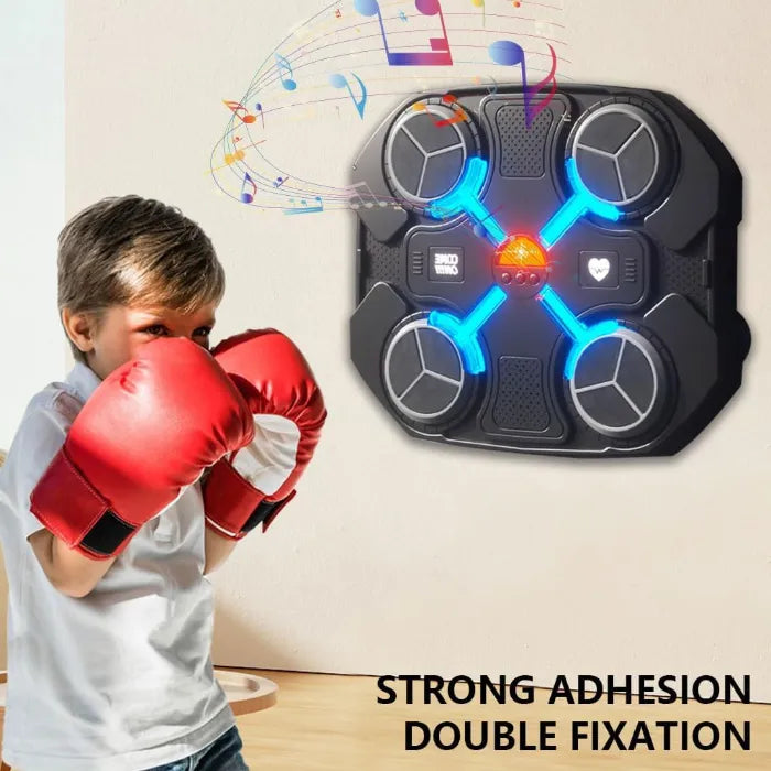 MYTOYS Kids Music Boxing Machine - Electronic Wall-Mounted Boxing Target with Bluetooth & Gloves (Ages 3+)