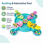 MyToys Hungry Frog Board Game for Kids — 2 to 4 Player Interactive Bean Eating Toy with 32 Multicolor Beans