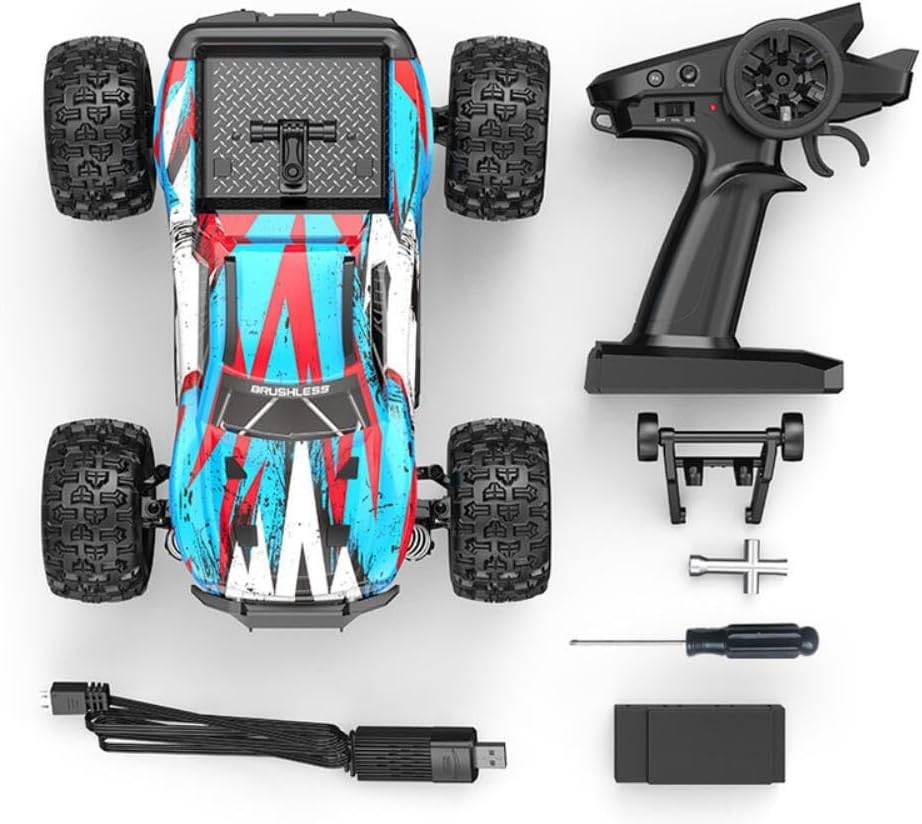 MYTOYS MJX Hyper Go 16208 1:16 4WD Brushless RC Monster Truck – Ready-to-Run High-Speed Off-Road Basher