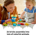 LEGO DUPLO 10477 Creative Cute Pets 3-in-1 Set – 8 Buildable Animals – Montessori Learning Toy for Toddlers 18M+ (24 Pieces)