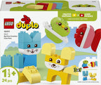 LEGO DUPLO 10477 Creative Cute Pets 3-in-1 Set – 8 Buildable Animals – Montessori Learning Toy for Toddlers 18M+ (24 Pieces)