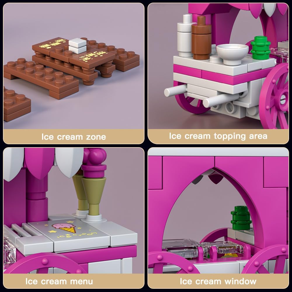 Mould King 24033 Ice Cream House & Claw Machine - DIY Modular Building Set (269 Pcs)