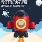 Blast Off Space Rocket Bath Toy – Interactive Rotating Water Fountain & Sensory Play for Toddlers