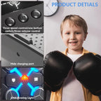 MYTOYS Kids Music Boxing Machine - Electronic Wall-Mounted Boxing Target with Bluetooth & Gloves (Ages 3+)
