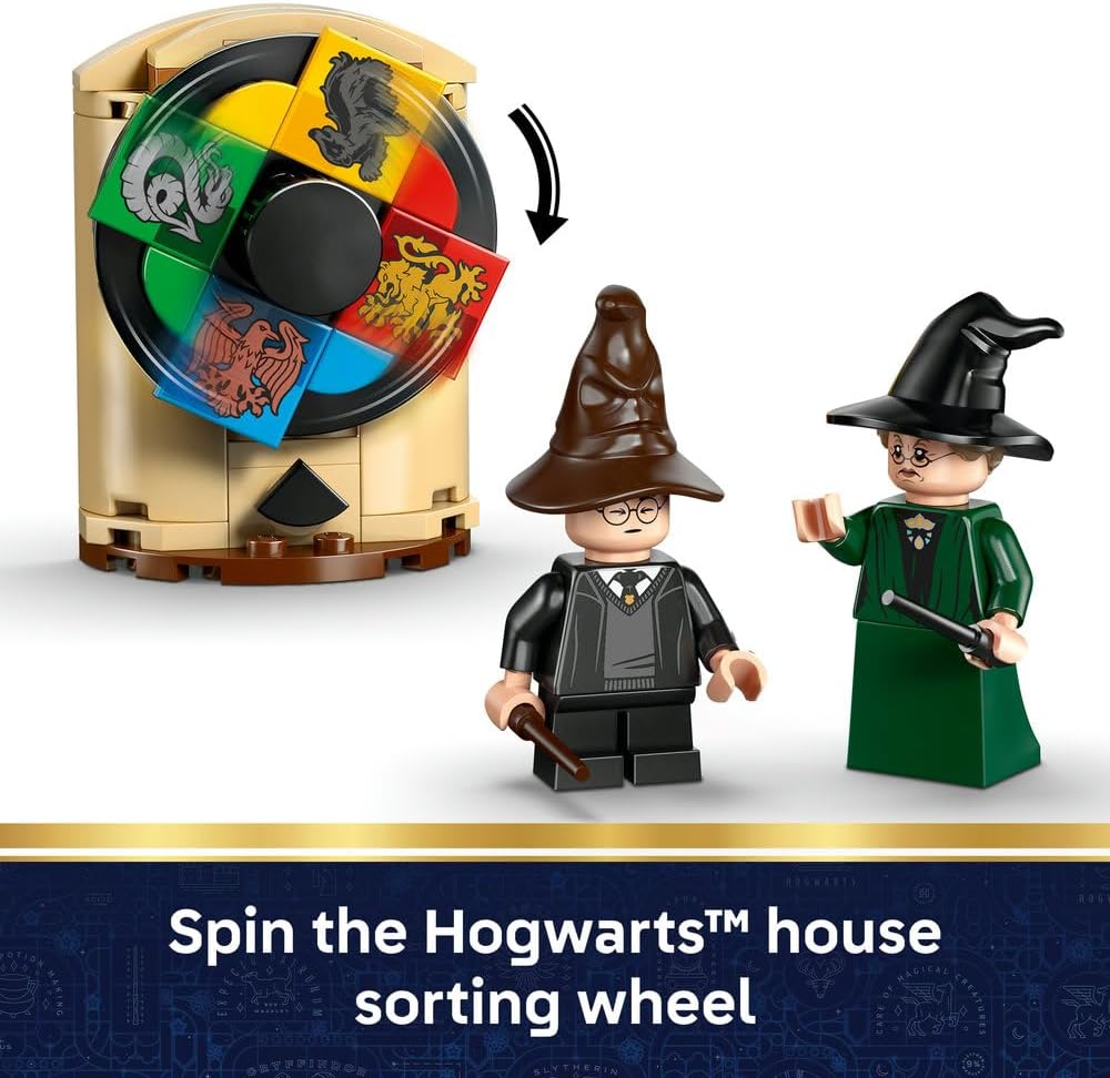LEGO Harry Potter 76460 Hogwarts Castle: Sorting Hat Ceremony – 25th Anniversary Set with 4 Minifigures & Patronus