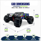 MYTOYS Hobbiway Typhoon MT660 1/10 4WD RTR High Speed RC Monster Truck - Off-Road & Sand Tyre Editions