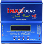 iMAX B6 AC 80W Smart Balance Lipo Battery Charger & Discharger | Universal Digital LCD Screen Charging Station for 1S-6S LiPo, LiFe, NiMH, NiCd & Pb Batteries for Hobby RC Vehicles, Drones & Packs