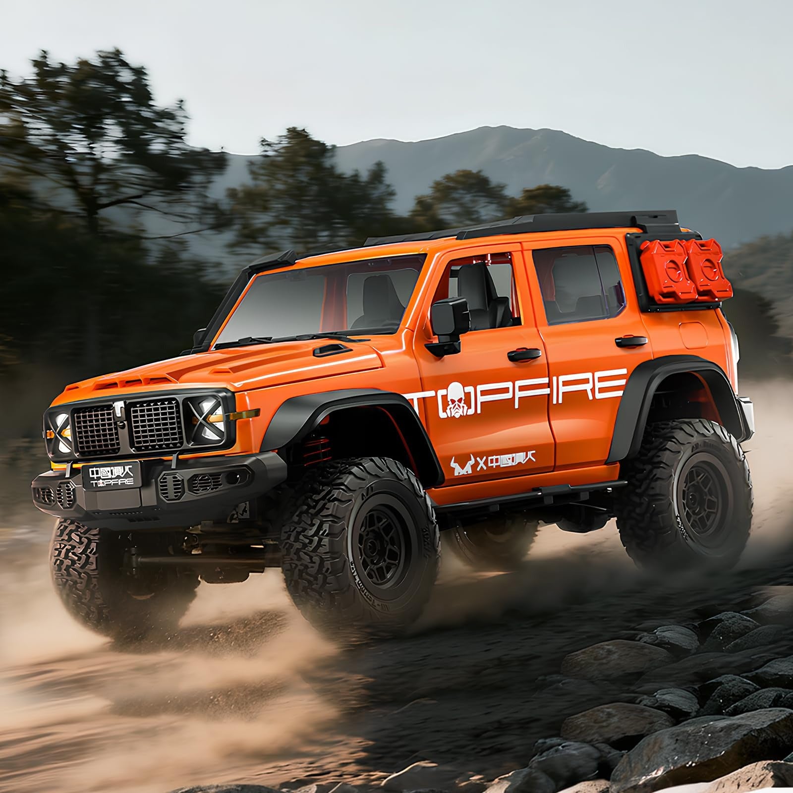MYTOYS MN300 1/12 Scale 4x4 RC Crawler – Hobby Grade Wrangler-Style Off Road Remote Control Truck (2-Speed, LED Lights)
