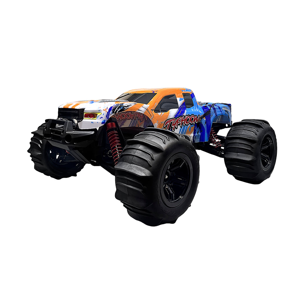 MYTOYS Hobbiway Typhon MT660 1/10 4WD RTR High Speed RC Desert Racing Car – 2.4GHz Off-Road Remote Control Monster Truck with Big Sand Tires