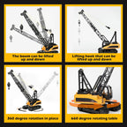 MYTOYS 1572 1:14 Scale RC Crawler Crane | 15-Channel Remote Control Construction Vehicle