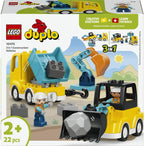 LEGO DUPLO 10475 3-in-1 Construction Vehicles Toy Set - 22 Pieces - For Toddlers 2+