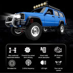 MN78 1/12 Scale 4WD RC Rock Crawler, Cherokee Off-Road Remote Control SUV Truck with 2.4GHz Proportional Control & LED Light System