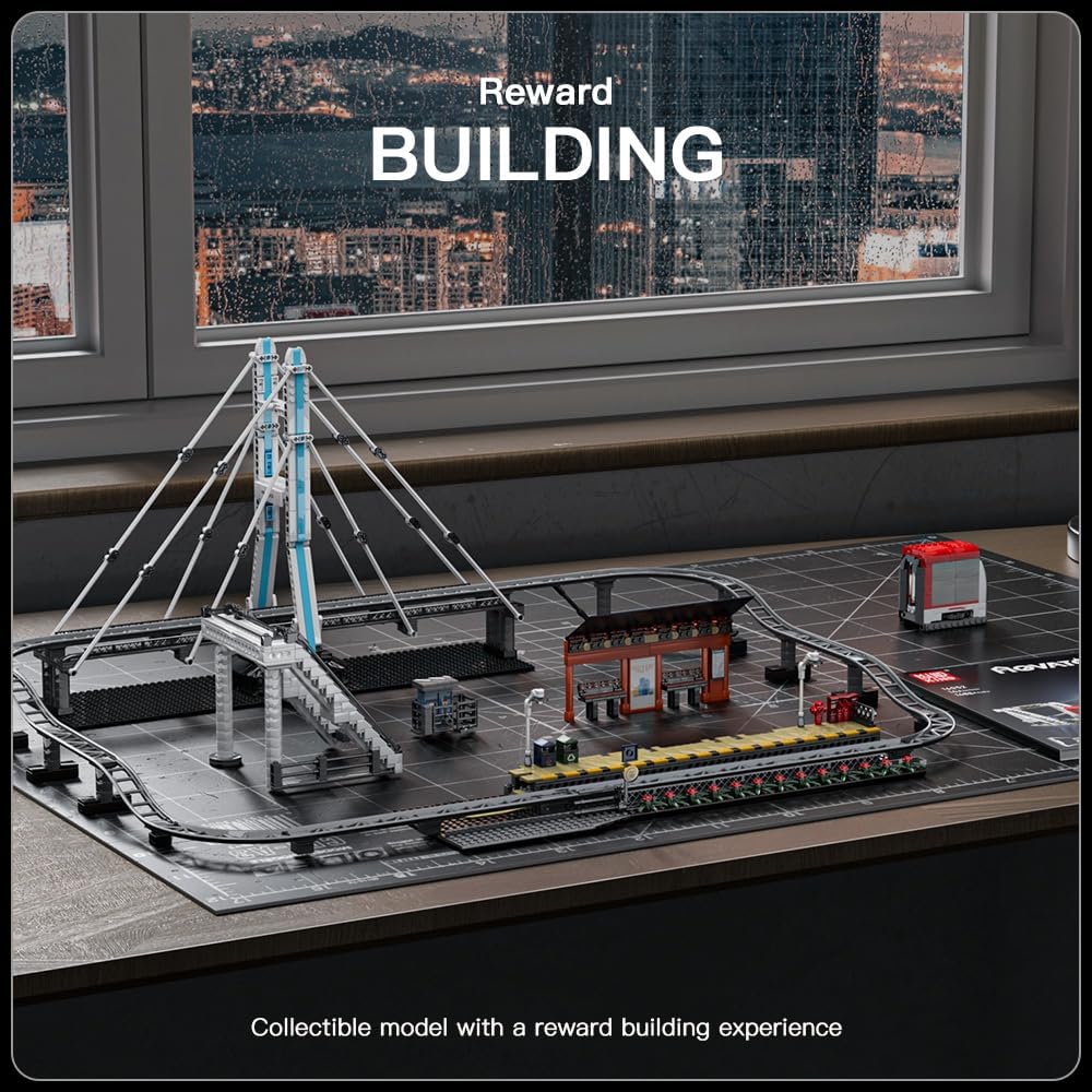 Mould King 16052 Urban Railcar – 1488pcs Remote-Controlled Electric Train Building Set