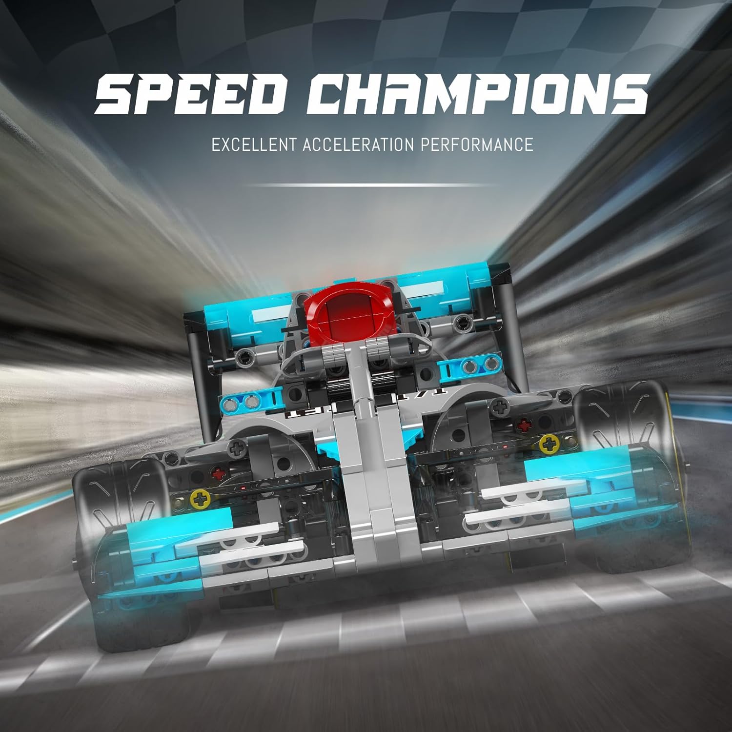 Mould King 13171 F1 Supercar Building Set | Remote Control Racing Car Model (1257+ Pieces)