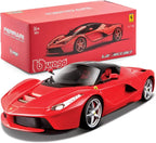 Bburago 1:18 Scale Ferrari LaFerrari Diecast Model Car – Red Signature Series (Model 18-16901)
