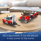 Mould King 24079 Remote Controlled 2-in-1 Forklift & Tow Truck Building Set