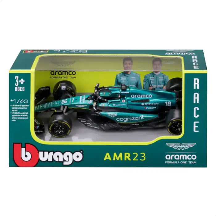 Bburago 1:43 Scale Formula 1 Diecast Model Car | F1 Racing Series Special Edition Collectible Miniature Miniature Car | Premium Injection Molded Metal & Plastic with Window Box Display