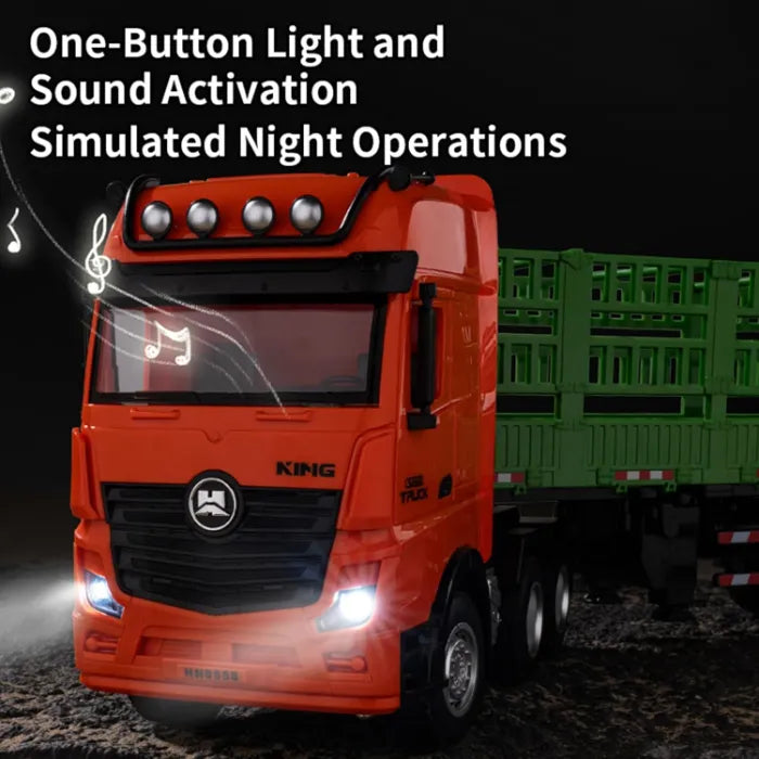 HUINA 1312 1/18 Scale Remote Control Tractor Truck with Lights & Sound