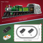 Mould King 12024 Technic Steam Locomotive – 1,212pcs App & Remote Control Train Set with Mountain Tunnel