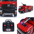 HuiNa 1/14 Scale 22CH RC Fire Truck with Working Water Spray Hose, Sound & Lights (CY1562 RTR)