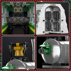 Mould King 12024 Technic Steam Locomotive – 1,212pcs App & Remote Control Train Set with Mountain Tunnel