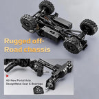MN-333 1:18 Scale Off-Road RC Unimog Crawler — 4WD, Metal Alloy Body RC Truck, 2-Speed, LED Lights (RTR)