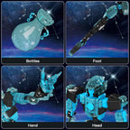Mould King 10077 Twelve Constellations Mecha: Aquarius Crystal Warrior Building Set