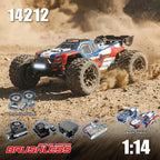 MJX Hyper Go 14212 1/14 4WD Brushless RC Monster Truck - 56km/h, 120m+ Range, 3000mAh Battery