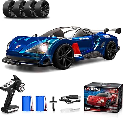 1:16 4WD RC Drift Car – 38 km/h, Proportional Control, 6 LED Modes & Dual Tires