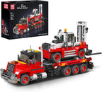 Mould King 24079 Remote Controlled 2-in-1 Forklift & Tow Truck Building Set