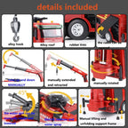MYTOYS HUINA 1:18 Scale 2.4GHz Remote Control Fire Truck with Water Spray & Lights