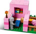 LEGO Minecraft 21268 The Baby Pig House (238 Pieces) – Farm Animal Building Set with Wolf Skin Hero & Zombified Piglin – Gift for Kids 7+ Years