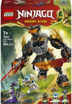 LEGO NINJAGO Dragons Rising: Cole’s Mission Mech vs. Acid Monster – 3-Minifigure Battle Set with Spring-Loaded Blaste