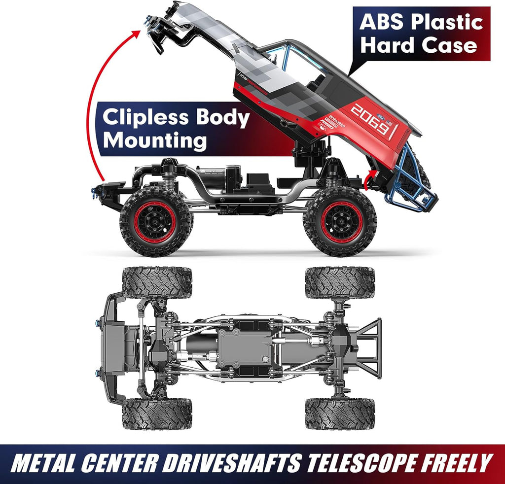 MJX H12P 1/12 Scale Ford Bronco R Brushless RC Rock Crawler (RTR)