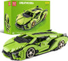 Mould King 10011 Technical Green Supercar | 1:14 Scale MOC Building Blocks Set (1,133 Pieces)