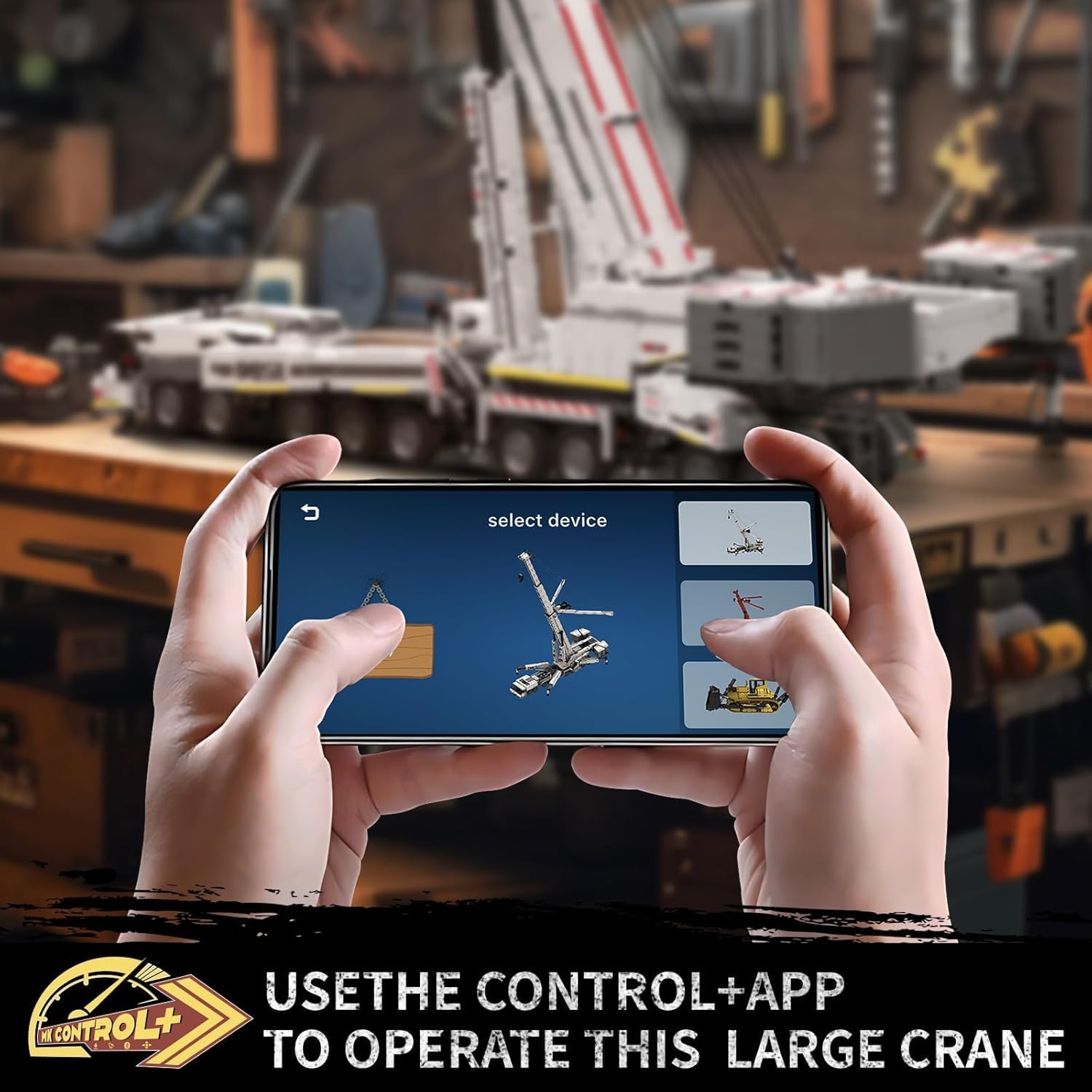 Mould King 17007 RC Liebherr LTM 11200 Technic Crane | 8506 Pcs Flagship Building Kit | 160cm Height 20-Motor Remote Control Heavy Truck