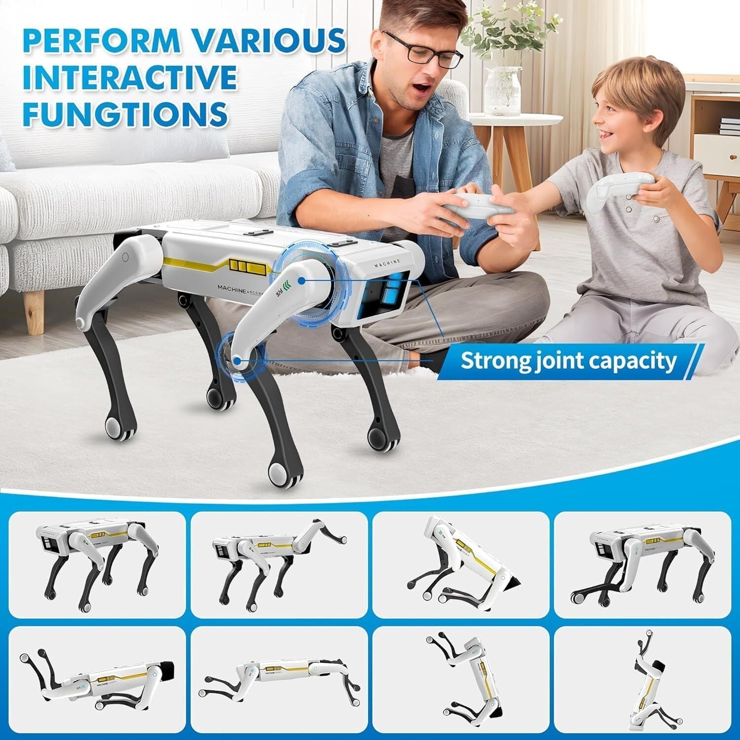 MYTOYS Interactive Smart Robot Dog - STEM Coding Toy with Remote and App Control