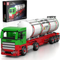 Mould King 24075 Tanker Truck Building Blocks Set – 556 Pcs Realistic Oil Transporter Scale Model Kit – STEM DIY Construction Toy & MOC Collectible Gift for Kids 4+ and Adults – 40cm Large Scale