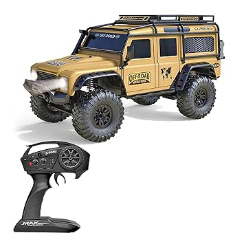 MYTOYS 1:10 Scale Large RC Rock Crawler – 4WD Off-Road Beast Climbing Truck, 15KM/H High Speed Remote Control Rally Car with LED Headlights, RTR Ready-to-Run All Terrain Monster Truck for Kids & Adults