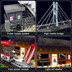 Mould King 16052 Urban Railcar – 1488pcs Remote-Controlled Electric Train Building Set