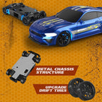 Mytoys™ Lightning 1/43 Scale Mini RC Drift Car – 4WD Metal Chassis & LED Underglow (RTR)