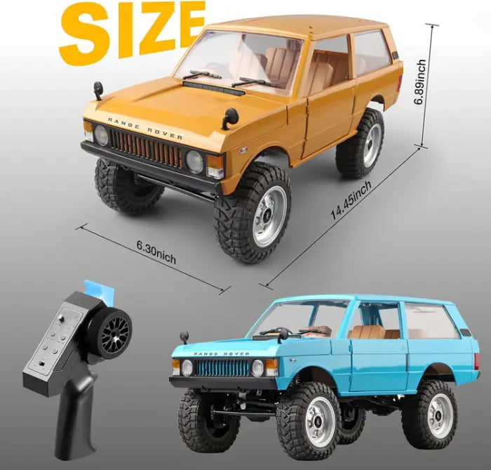MN-168 1/12 RC Crawler - Classic 1970s Styling, 4WD, 280 Motor, 100m Range, 40-Min RTR
