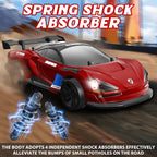 MY TOYS 1/16 RC Drift Car 4WD – 38KM/H High-Speed Remote Control Car with 6 LED Light Modes, 1 Battery & Dual Tire Sets (Racing & Drifting) for Kids & Adults