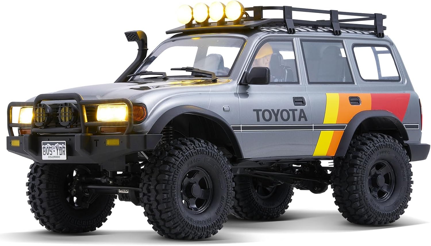 JXC5826 1:12 Scale RC Crawler, 2.4GHz 4WD Remote Control Land Cruiser Replica, High-Torque Off-Road Climbing Truck, Metal & ABS Hobby Grade Vehicle for Adults & Teens