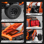 MYTOYS MN300 1/12 Scale 4x4 RC Crawler – Hobby Grade Wrangler-Style Off Road Remote Control Truck (2-Speed, LED Lights)