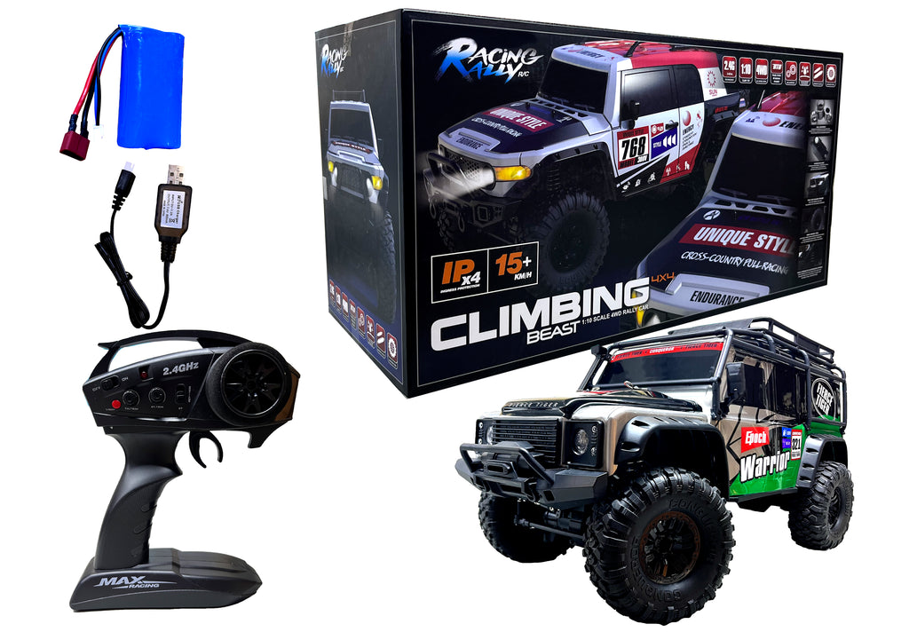 MY TOYS 1/10 Scale RC Crawler - 4WD Hobby Grade Offroad Rock Crawler (ABS Hard Shell & RTR)