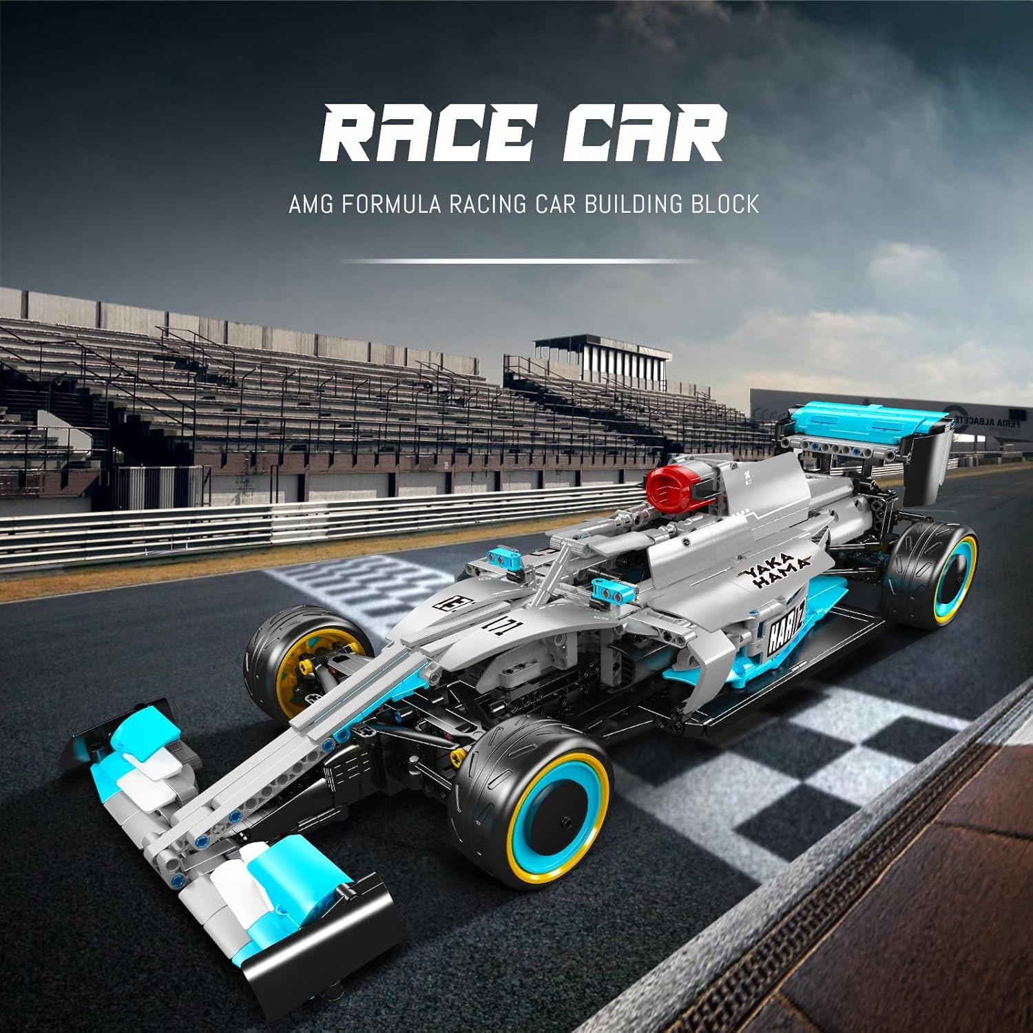 Mould King 13171 F1 Supercar Building Set | Remote Control Racing Car Model (1257+ Pieces)
